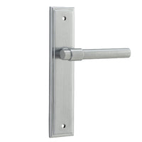 IVER HELSINKI DOOR LEVER HANDLE ON STEPPED BACKPLATE - CUSTOMISE TO YOUR NEEDS