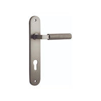 IVER BRUNSWICK DOOR LEVER HANDLE ON OVAL BACKPLATE - CUSTOMISE TO YOUR NEEDS