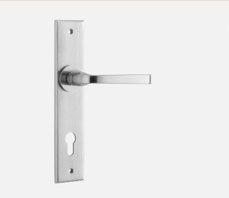 IVER ANNECY DOOR LEVER HANDLE ON CHAMFERED BACKPLATE - CUSTOMISE TO YOUR NEEDS