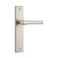 IVER HELSINKI DOOR LEVER HANDLE ON CHAMFERED BACKPLATE - CUSTOMISE TO YOUR NEEDS