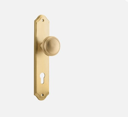 IVER PADDINGTON DOOR KNOB ON SHOULDERED BACKPLATE - CUSTOMISE TO YOUR NEEDS