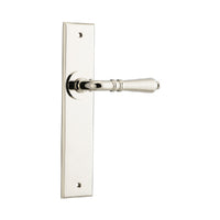 IVER SARLAT DOOR LEVER HANDLE ON CHAMFERED BACKPLATE - CUSTOMISE TO YOUR NEEDS