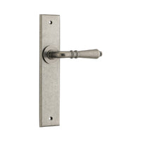 IVER SARLAT DOOR LEVER HANDLE ON CHAMFERED BACKPLATE - CUSTOMISE TO YOUR NEEDS