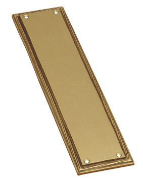 Superior Brass Push Plate Georgian PB 300x65mm