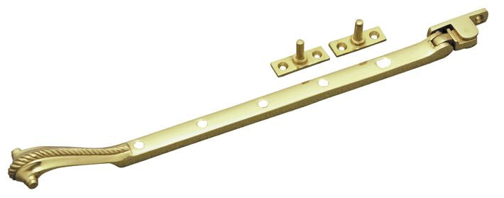 Superior Brass Casement Stay Georgian PB 340mm