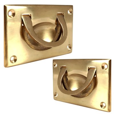 Superior Brass Military Chest Handle PB 70x45mm