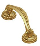 Superior Brass Pull Handle Georgian PB 100mm