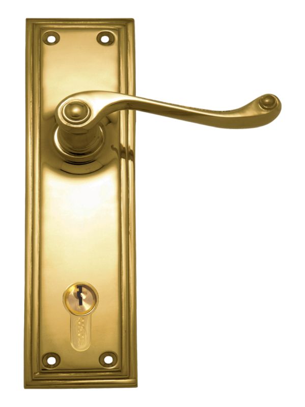 Superior Brass Lever Lock (CC 85mm) PB 200x50mm