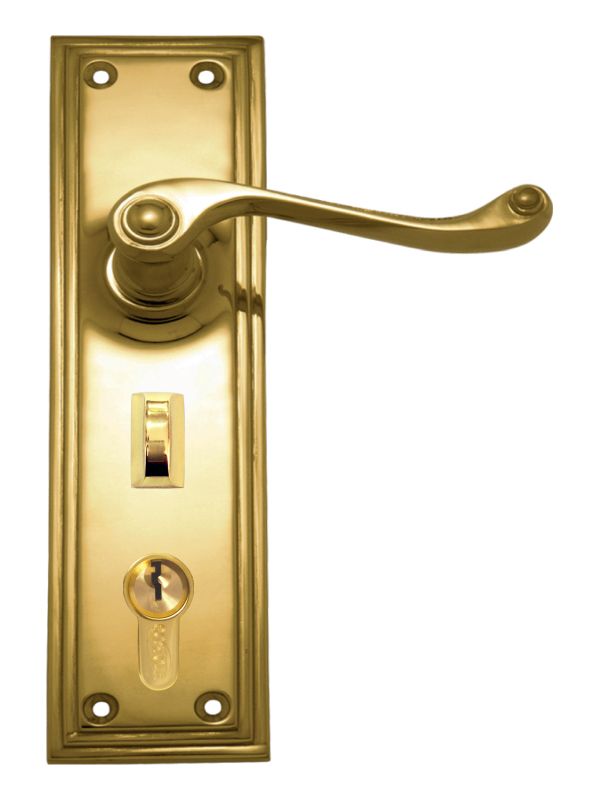 Superior Brass Lever Lock to suit myLock PB 200x50mm