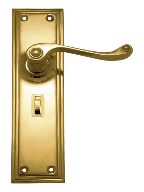 Superior Brass Lever Lock Privacy PB 200x50mm