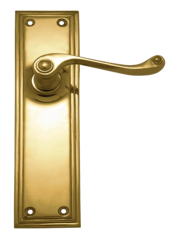 Superior Brass Lever Latch Passage Set PB 200x50mm