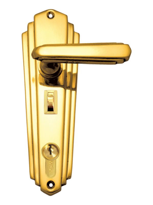 Superior Brass Lever Lock punched to suit myLock PB 203x63mm