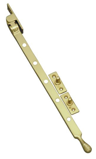 Superior Brass Casement Stay Beehive PB 300mm