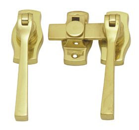 Superior Brass French Door Fastener Sq. PB