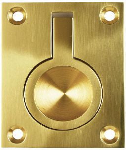 Superior Brass Flush Ring PB 40x50mm