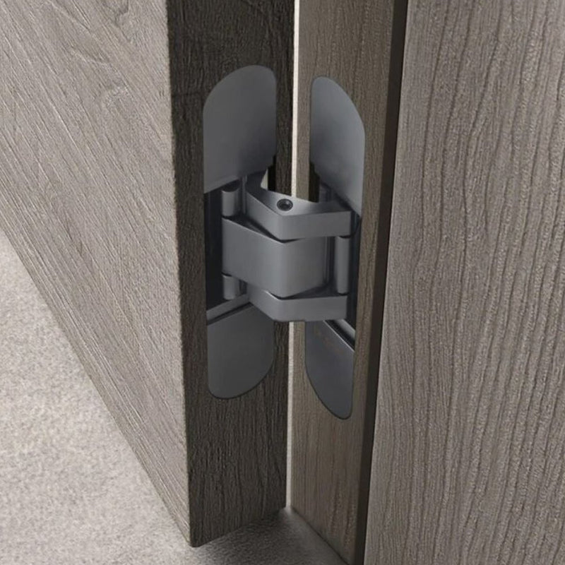 Superior Brass Concealed Hinge Satin Stainless Steel Finish 140x28mm