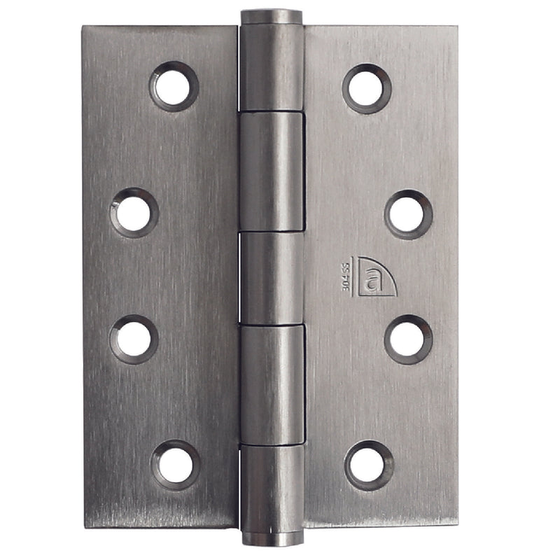 Austyle 316SS Fixed Pin Hinge SSS 100x75mm inc screws (pair)