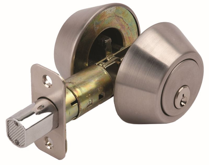 Builders Choice Rnd Dead Bolt - Double Cylinder SC 64mm