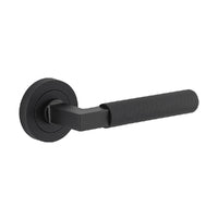 IVER BRUNSWICK DOOR LEVER HANDLE ON ROUND ROSE - CUSTOMISE TO YOUR NEEDS