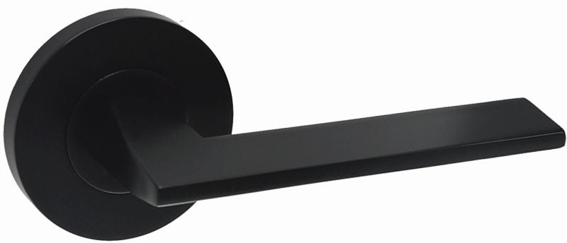 Austyle Builders Choice Lever 63mm Rnd Rose Black 63mm