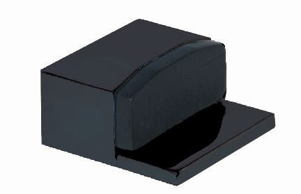 Superior Brass Square Door Stop Black 45mm