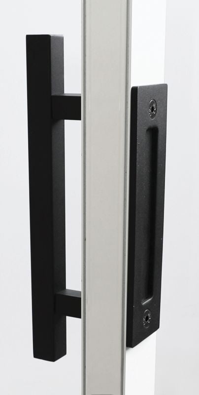 Austyle Integrated Pull Handle & Flush Pull Black 300mm