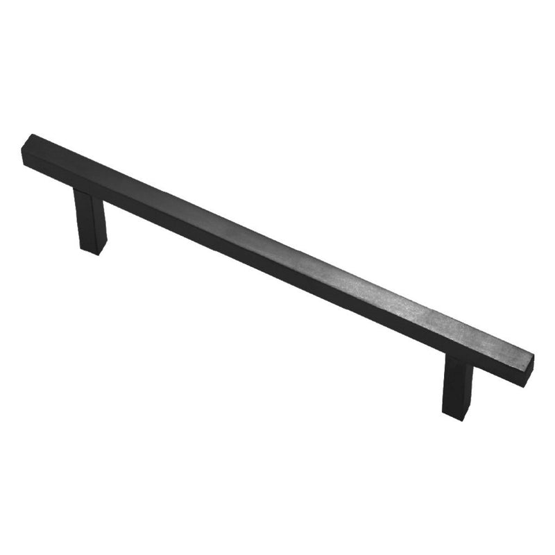 Superior Brass Kitchen Handle "T" Black SS 12x12mm Square 146mmm