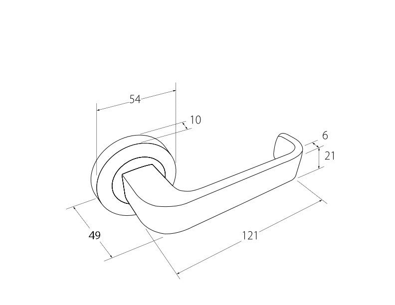 ZANDA STREAMLINE – SATIN BRASS