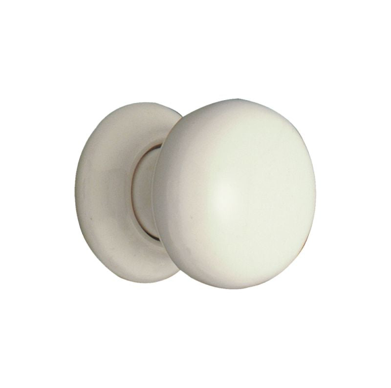 Superior Brass Porcelain Passage Set White 60mm