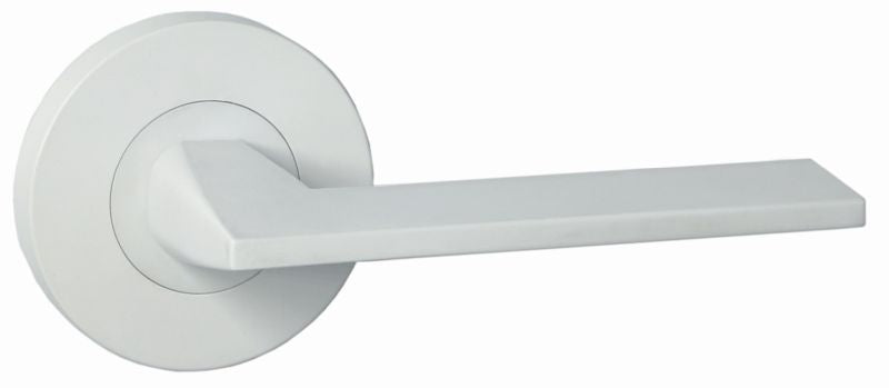 Austyle Builders Choice Lever White 63mm Rnd Rose White 63mm