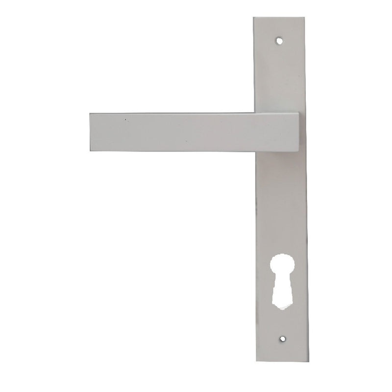 Builders Choice Long Plate Entrance Set (CC 85mm) White 225x32mm