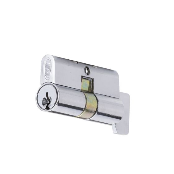 WHITCO 8650-2CP-T LOCKWOOD EURO CYLINDER C4 PROFILE WITH NON HANDED TURN KNOB KD Chrome Plate