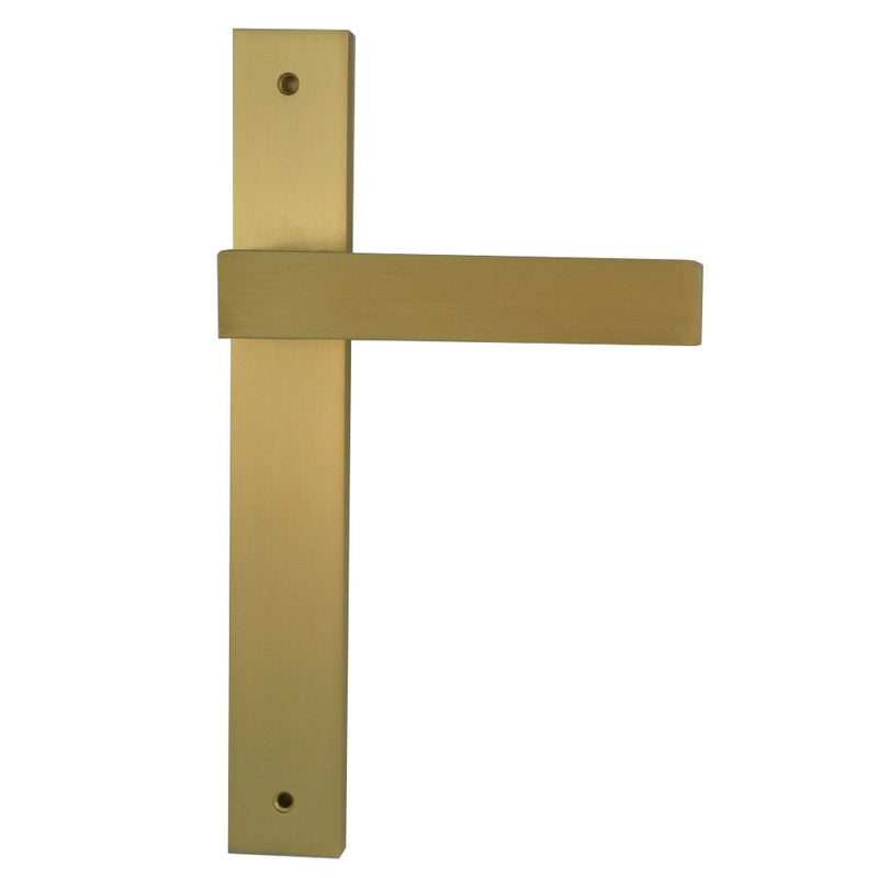 Builders Choice Long Plate Passage Set Satin Brass 225x32mm