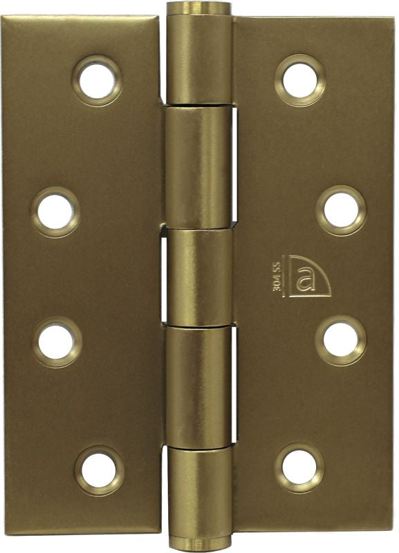 Superior Brass Butt Hinge Fixed Pin inc screws (pair) SB 100x75x2.5mm