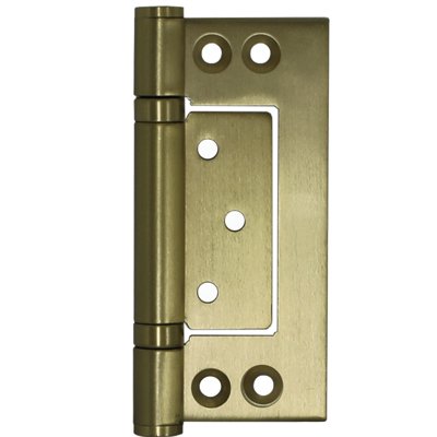 Superior Brass Hirline Fast-Fix Bearing Hinge inc screws SatinBrass 100x47m