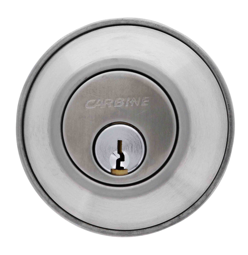 Carbine ALB series Single Cylinder and Turn Deadbolt, 60-70mm backset, TES5 Keyed to Differ , Boxed, Satin Stainless Steel