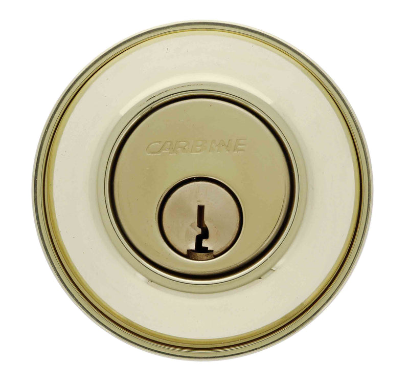 Carbine ALB series Single Cylinder and Turn Deadbolt, 60-70mm backset, C4 Keyed to Differ , Boxed, Polished Brass