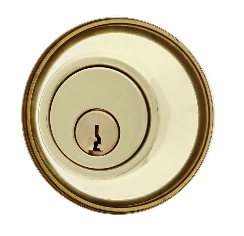 Carbine ALB series Double Cylinder Deadbolt, 60-70mm backset, C4 Keyed to Differ , Display Pack, Polished Brass