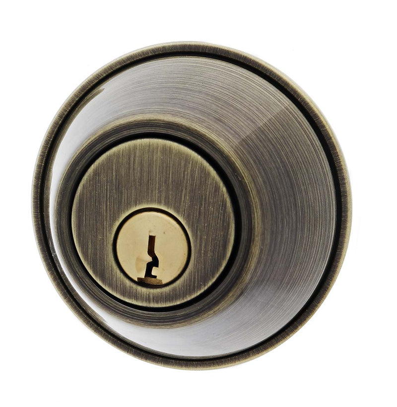 Carbine ALB series Double Cylinder Deadbolt, 60-70mm backset, C4 Keyed to Differ , Display Pack, Antique Bronze