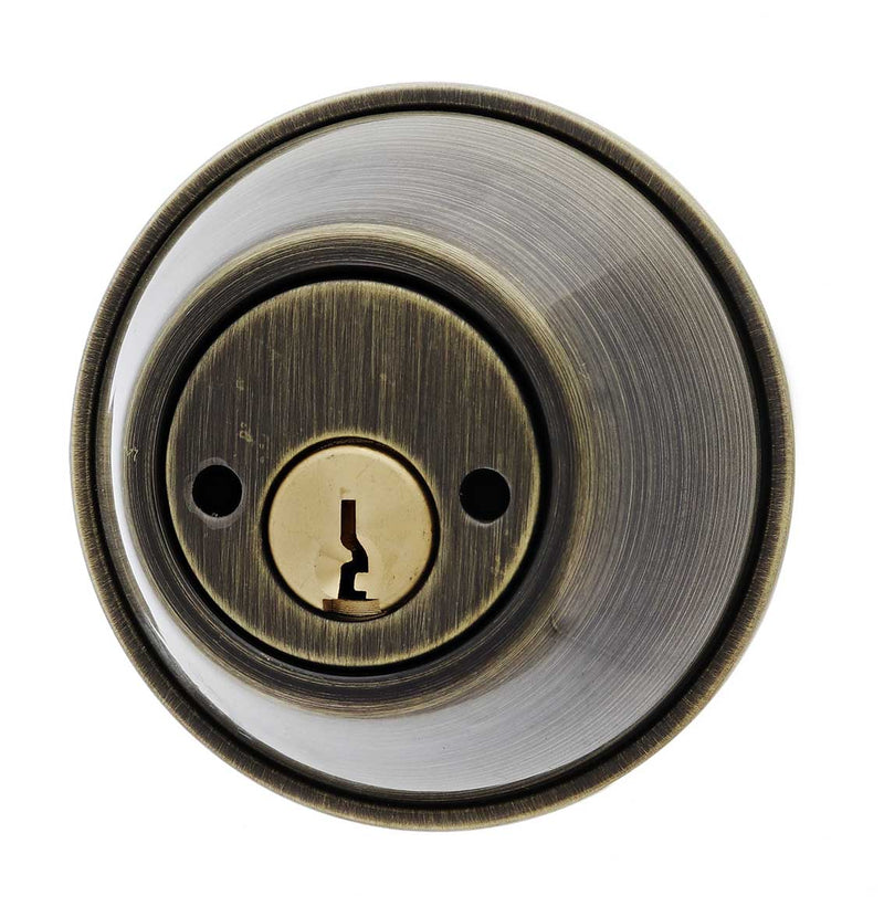 Carbine ALB series Double Cylinder Deadbolt, 60-70mm backset, C4 Keyed to Differ , Display Pack, Antique Bronze