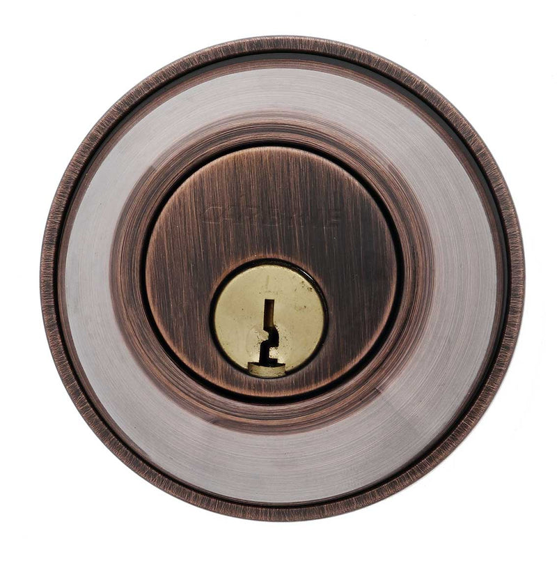 Carbine ALB series Single Cylinder and Turn Deadbolt, 60mm backset, C4 Keyed to Differ , Display Pack, Antique Bronze