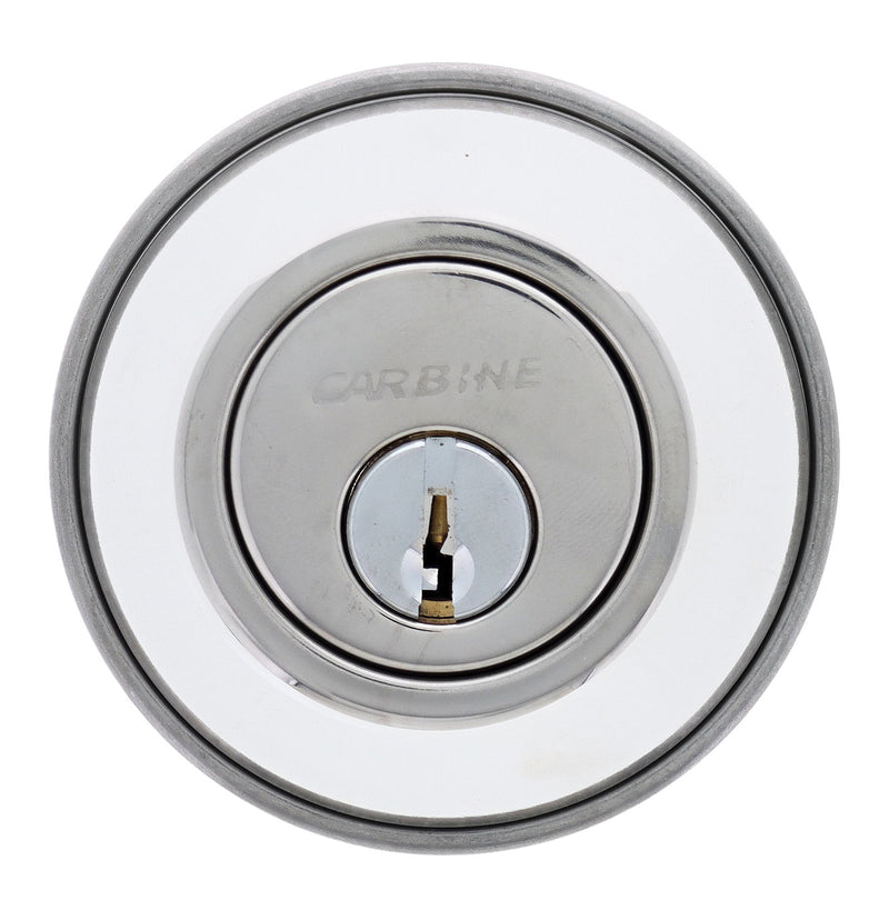 Carbine ALB series Double Cylinder Deadbolt, 60-70mm backset, TES5 Keyed to Differ , Boxed, Chrome Plate