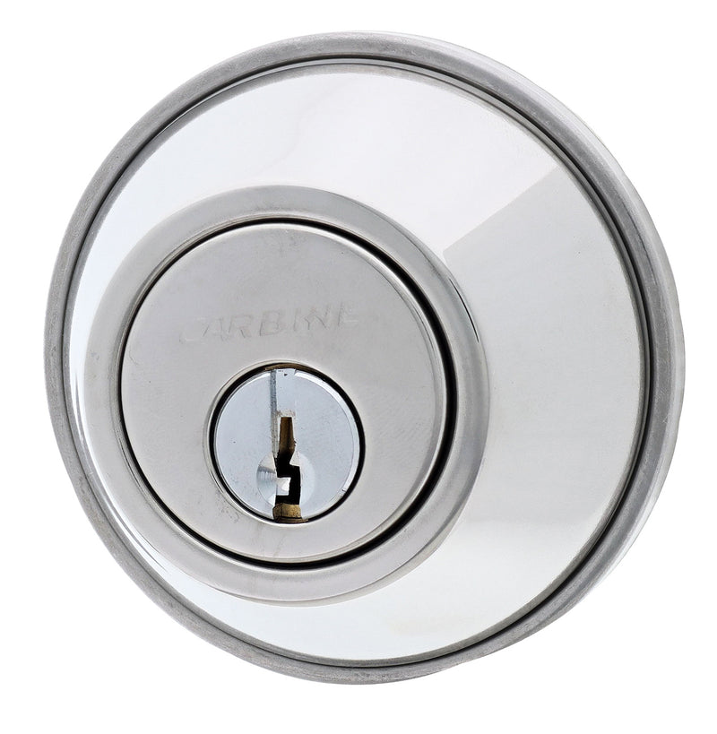 Carbine ALB series Double Cylinder Deadbolt, 60-70mm backset, TES5 Keyed to Differ , Boxed, Chrome Plate