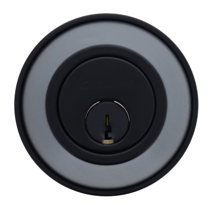 Carbine ALB series Single Cylinder and Turn Deadbolt, 60-70mm backset, C4 Keyed to Differ , Boxed, Matte Black