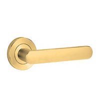 LOCKWOOD SYMPHONY 106 DOOR LEVER ON ROUND ROSE FULL SET - AVAILABLE IN VARIOUS FINISHES