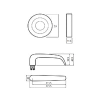 LOCKWOOD SYMPHONY 180 DOOR LEVER ON ROUND ROSE FULL SET - AVAILABLE IN VARIOUS FINISH