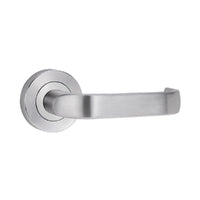 LOCKWOOD DOOR HANDLE 1220 SYMPHONY 74 VING LEVER ON ROSE SATIN CHROME FULL SET 1220/1221/74SC