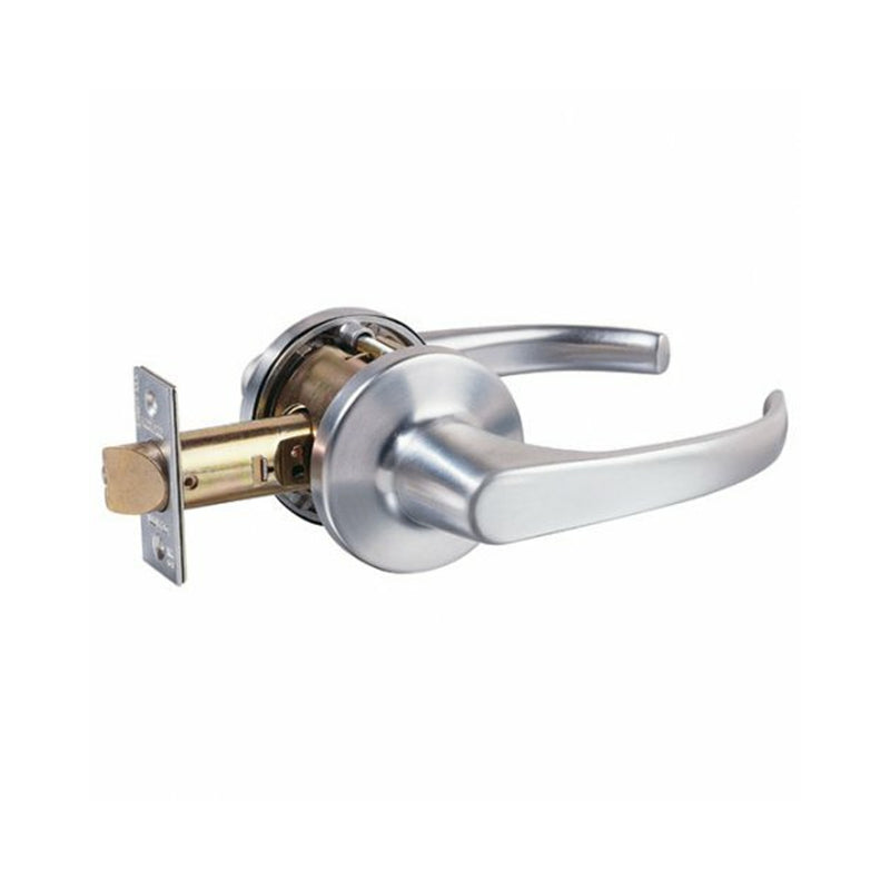 LOCKWOOD DOOR LEVER PASSAGE SET COMMERCIAL GRADE FIRE RATED SATIN CHROME 931SC