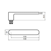 LOCKWOOD SYMPHONY 106 DOOR LEVER ON ROUND ROSE FULL SET - AVAILABLE IN VARIOUS FINISHES