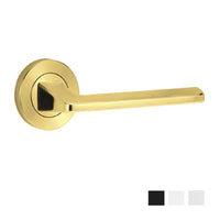 LOCKWOOD SYMPHONY 178 SERIES DOOR LEVER ON ROUND ROSE FULL SET - AVAILABLE IN VARIOUS FINISHES